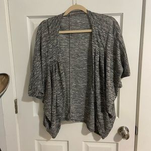Three quarter arm length grey cardigan